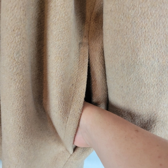 Old Navy Soft Brushed Utility Shacket Wool Blend Camel Tan Size 4X - Picture 4 of 11